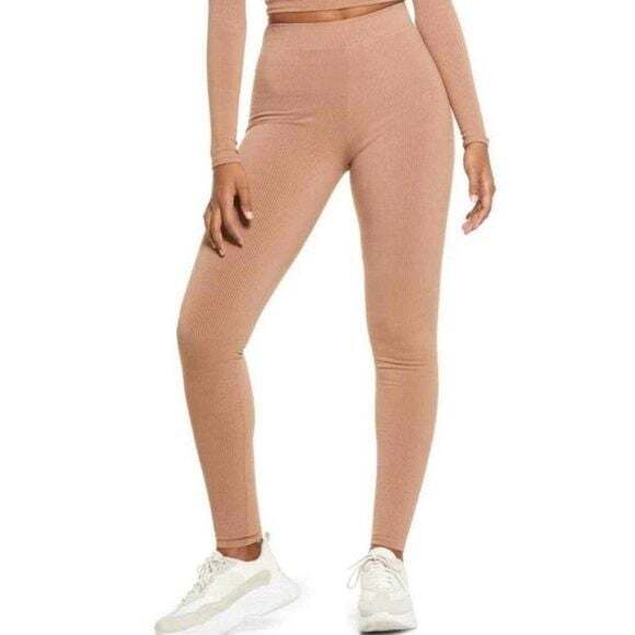 naked wardrobe Pants - Naked Wardrobe Oh So Snatched Ribbed Leggings in Coco Size Medium NEW